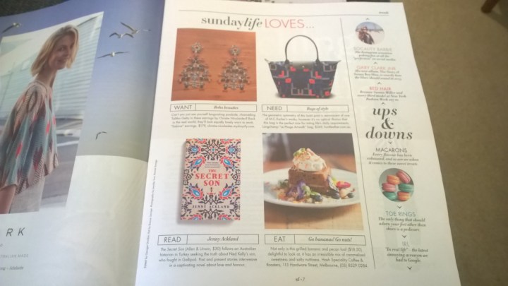 THE SECRET SON The Age Sunday Life magazine 27 Sept 2015 2